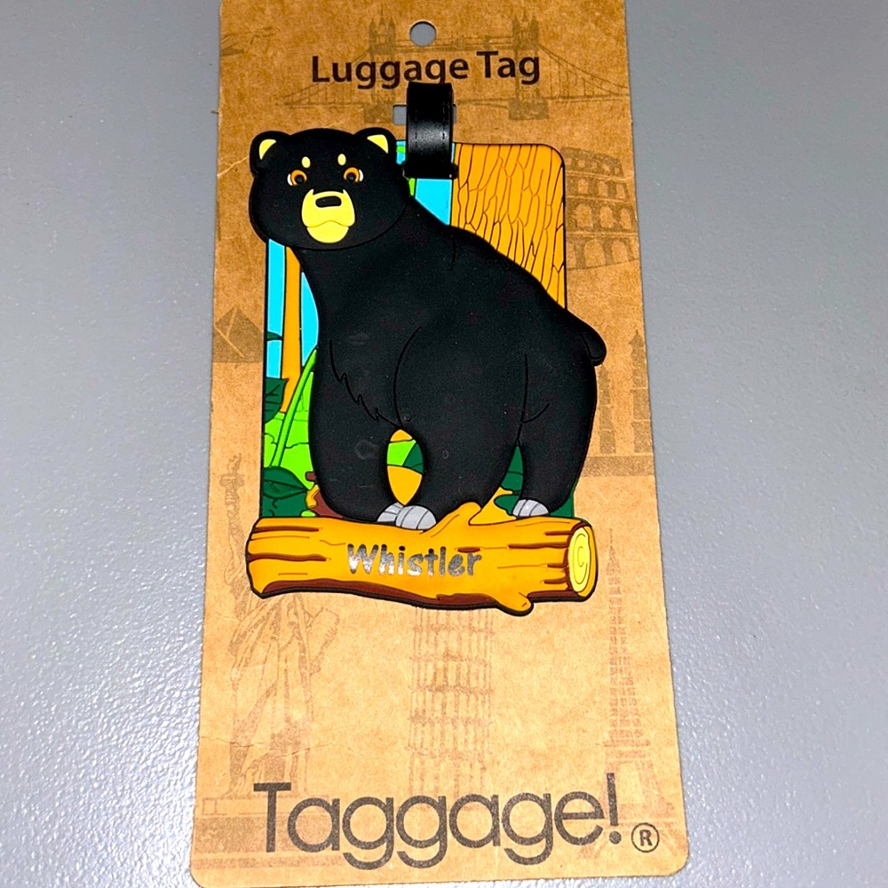 Whistler Bear luggage Tag
